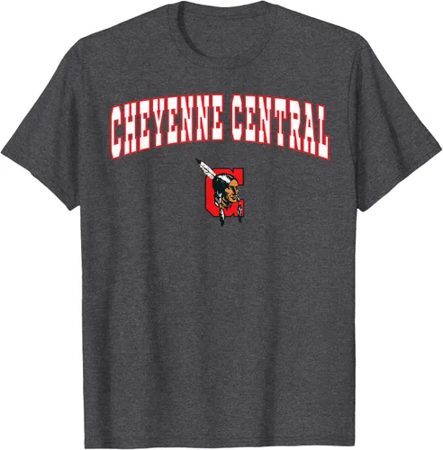 Vista 27 de Cheyenne Central High School Indians T-Shirt C2