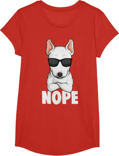 Vista 43 de Camiseta de perro Bull Terrier para niños y mujeres, Negro