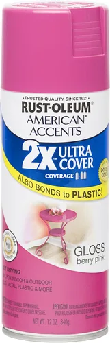 Vista 8 de Rust Oleum 280720 American Accents Ultra Cover 2X Pintura en aerosol, color Satin Lagoon, 12 onzas Laguna Satinado