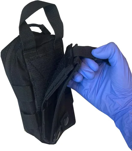 Vista 5 de Rescue Essentials Mini Rip-Away IFAK con contenido (negro)
