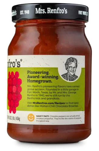 Vista 4 de Mrs. Renfro's Salsa Chipotle Frambuesa 16.0 Oz (Paquete de 3)