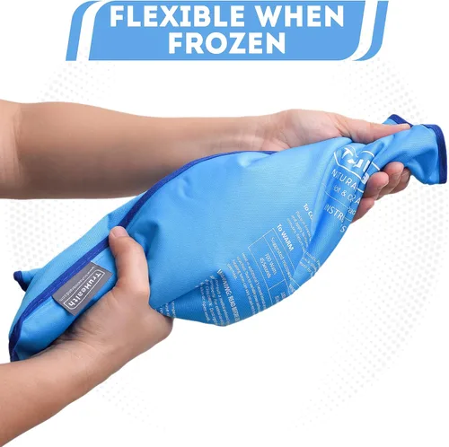 Vista 7 de Paquetes de hielo de gel reutilizables – Paquetes fríos para lesiones y recuperación quirúrgica – Envoltura de hielo contorneada para hombros