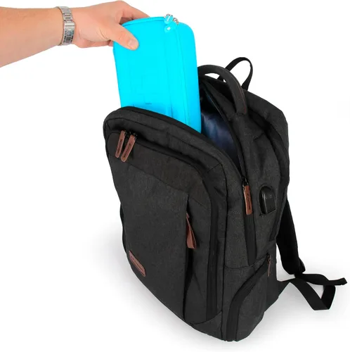 Vista 6 de CASEMATIX Funda para inhalador de asma para viajes, se adapta al espaciador de inhalador de asma con máscara adjunta, soporte para inhalador
