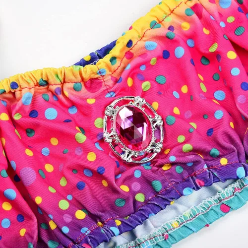 Vista 2 de Uhdear Traje de baño para niñas con cola de sirena para traje de baño