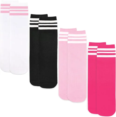 Vista 6 de qikqik 4 pares de calcetines de fútbol para niños pequeños, calcetines de fútbol para niñas y niños, calcetines de béisbol para niños pequeños