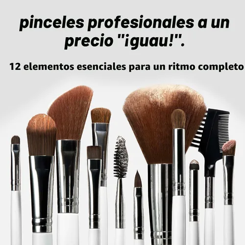 Vista 2 de e.l.f. Set de 12 brochas para cosméticos