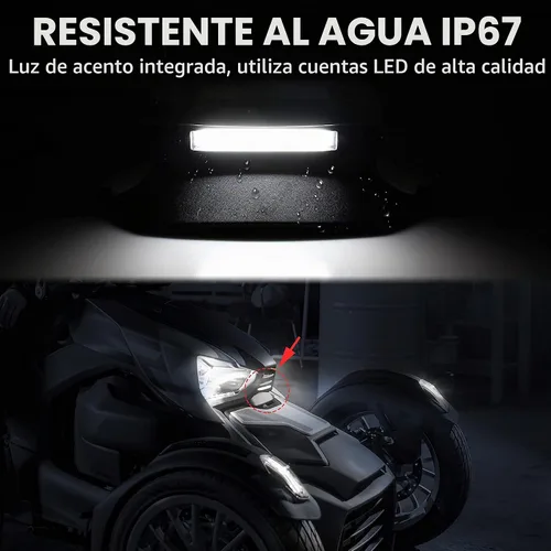 Vista 2 de SAUTVS Carenado delantero con luz para Can-Am Ryker 600 900 Sport Rally
