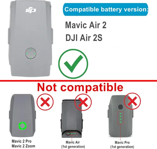 Vista 2 de Hanatora Pantalla Digital 4 en 1 Hub de Carga de Batería Plegable para DJI Air 2S, Mavic Air 2 Drone, Cargador Múltiple en Accesorios de Carga
