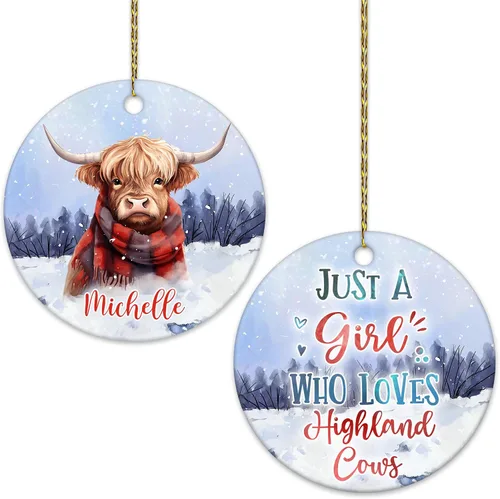 Vista 17 de Hyturtle Adorno de Navidad personalizado, con nombre personalizado, círculo de cerámica, para amantes de las abejas, decoración de árbol, regalo