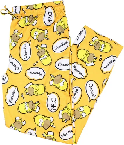 Vista 6 de The Simpsons Homer Simpson Bubble Thoughts - Pantalones de pijama para hombre