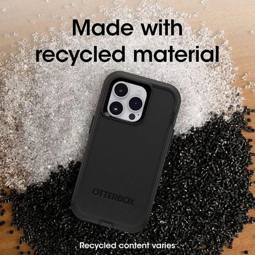 Vista 4 de OtterBox Defender Series Screenless Edition - Funda para iPhone 14 Pro (solamente), solo funda, embalaje no minorista, color negro