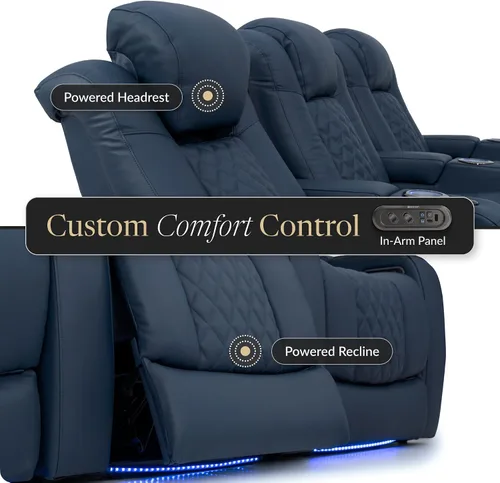 Vista 6 de Seatcraft Virtuoso 365 Asientos de cine en casa Admiral Fila de 2 Almirante