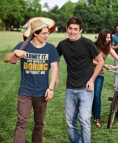 Vista 3 de Admit It Life Would Be Boring Without Me - Camiseta divertida con texto sarcástico y humor para hombre y mujer