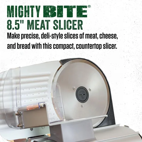 Vista 3 de Rebanadora de carne LEM Mighty Bite de 8.5" Máquina ajustable de la rebanadora de la comida del grueso para la carne de delicatessen, queso, pan