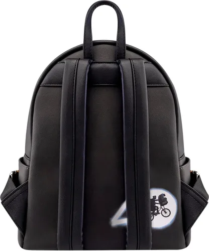 Vista 8 de Loungefly E.T. El 40 aniversario extraterrestre mochila de escena de bicicleta, exclusiva de Tienda (ETBK0003)