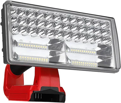 Vista 9 de DTEZTECH Luz de trabajo LED para batería Dewalt de 20 V máximo, luz de inundación portátil inalámbrica de 25 W 1500 LM con cabezal giratorio de 90°