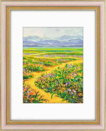 Vista 10 de Golden State Art, Marco de fotos adornado de 8 x 10 pulgadas para fotos de 5 x 7 pulgadas con paspartú o impresiones de 8 x 10 sin paspartú, cristal