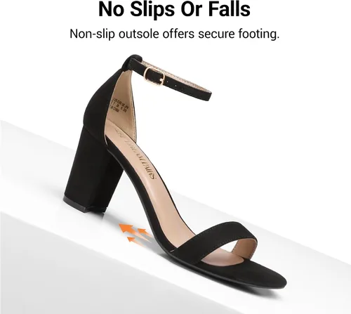 Vista 7 de DREAM PAIRS - Sandalias de tacón grueso y bajo para mujer