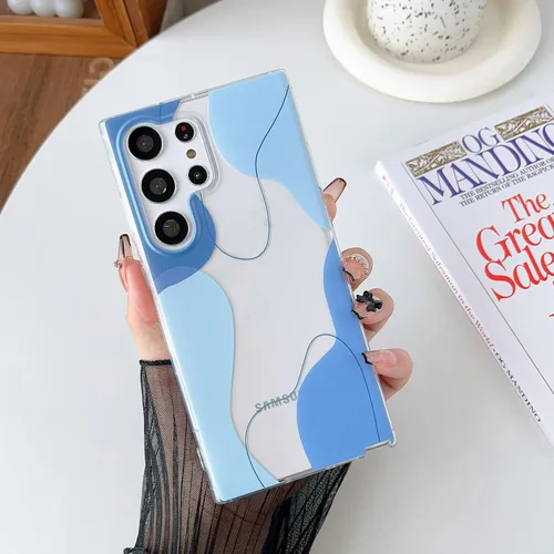 Vista 10 de DEFBSC Funda compatible con Samsung Galaxy S22, diseño artístico de forma suave con funda protectora de parachoques incorporada, bonita funda