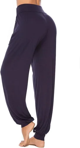 Vista 9 de Pantalones de algodón modal para mujer de AvaCostume, pantalones suaves para practicar yoga o deportes.