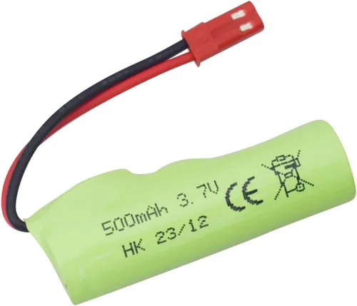 Vista 6 de sea jump 5 unids 3.7 V 500 mAh Lipo batería con cargador 5 en 1 adecuado para Huina 1337 1338 1516 1517 Control remoto vehículo de ingeniería RC