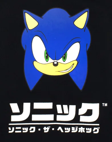 Vista 6 de Sonic The Hedgehog Sudadera con capucha para niños, color negro, Negro