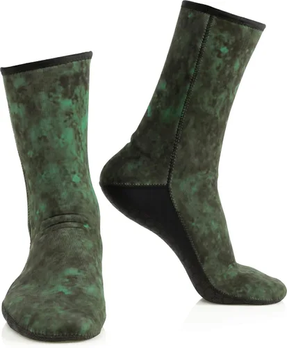 Vista 5 de CRESSI Calcetines de camuflaje de neopreno para adultos de 0.118 in para apnea, esnórquel, buceo - Calcetines Hunter: diseñados en Italia