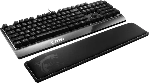 Vista 2 de MSI Gamign - Reposamuñecas para teclado - Almohadilla con infusión de gel refrescante.