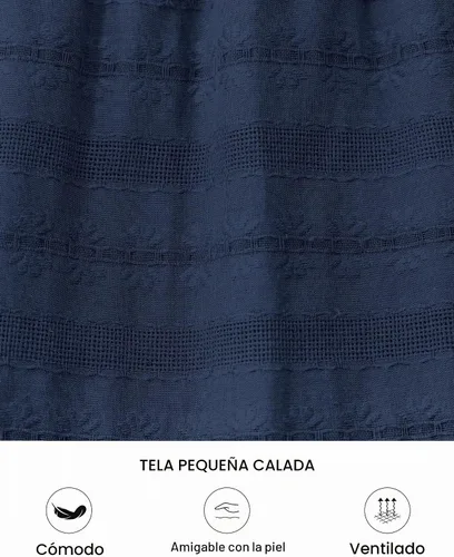 Vista 5 de BTFBM - Vestido largo casual de verano 2026 para mujer, vestido ligero de Azul marino