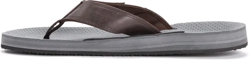 Vista 9 de MUK LUKS Chanclas Mason para hombre, color marrón