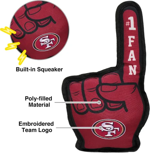 Vista 4 de Pets First NFL NFL #1 - Juguete unisex para perros fanáticos