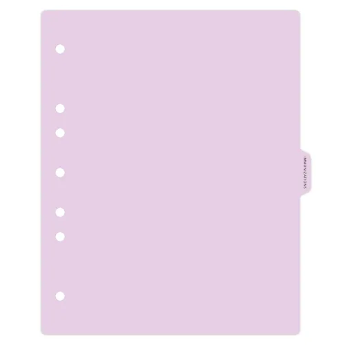 Vista 30 de Carstens - Heavy Duty Misc. Records Plastic Ring Binder Dividers, Side Tab, 1/9 Cut, Tab 5 Position, US Letter, Case of 50, (2616-59CS) - Ideal