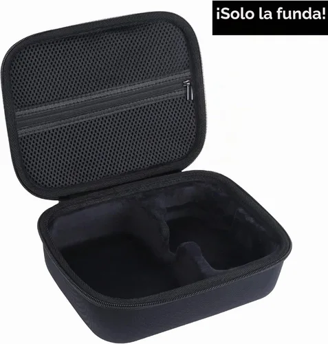 Vista 2 de Funda de almacenamiento compatible con accesorios DJI Mini 4K Dron, con protectores de hélice y cubierta de palanca de control (negro)
