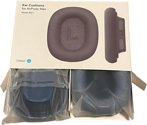 Vista 7 de Fundas de repuesto para almohadillas para Airpod Max, 1 par, malla de tela textil duradera con conexión magnética (negro)