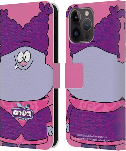 Vista 7 de Head Case Designs Chowder con licencia oficial de Chowder: funda de piel con diseño de personajes de la serie animada compatible con Apple iPhone 15