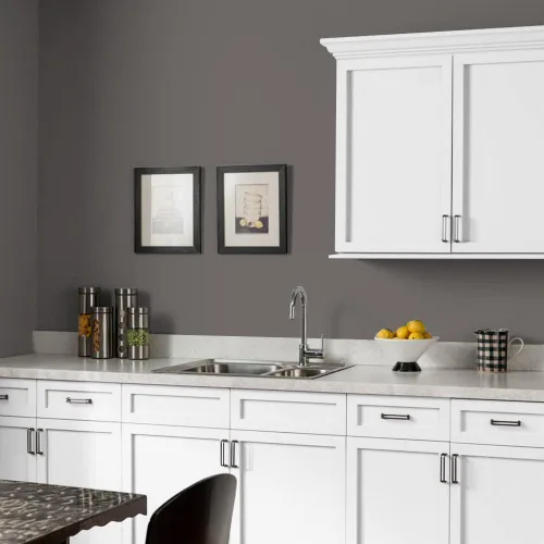 Vista 12 de Glidden Pintura Interior + Imprimación: Gris/Plata Antigua, Una Capa, Satinado, 1 Galón