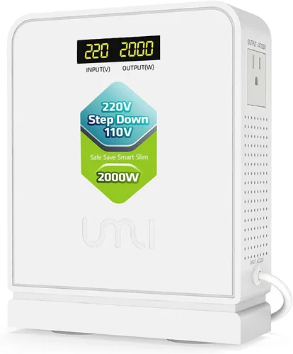 Vista 12 de UMI Transformador reductor 220V a 110V 300W US electrodomésticos uso