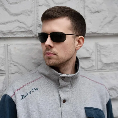 Vista 7 de JIM HALO Gafas de sol deportivas para hombres y mujeres marco sin montura TR90 para correr pescar ciclismo conducir