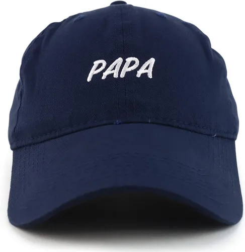 Vista 2 de Trendy Apparel Shop Papa - Gorra bordada 100% algodón cepillado