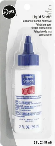 Vista 2 de Dritz Liquid Stitch Fabric Mender, 1.69 onzas líquidas, transparente