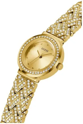 Vista 4 de GUESS US - Reloj analógico dorado para mujer Oro