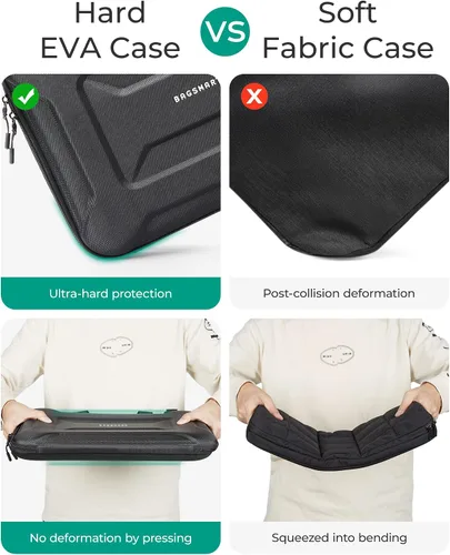 Vista 6 de BAGSMART Funda para portátil a prueba de golpes con asa