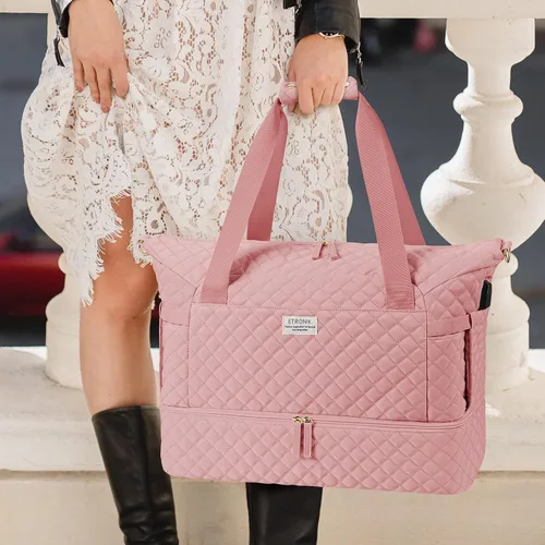 Vista 7 de Bolsos Weekender para mujer, Rosado