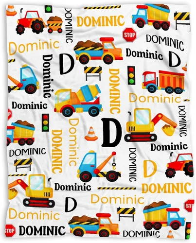 Vista 129 de Manta de bebé con texto en inglés «Just A Boy Who Loves Trucks» para niños y niñas, manta súper suave para envolver al recién nacido, acogedora