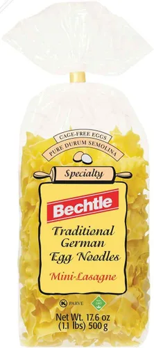 Vista 4 de Bechtle Mini-Lasaña - Fideos tradicionales de huevo alemán, 17.6 onzas