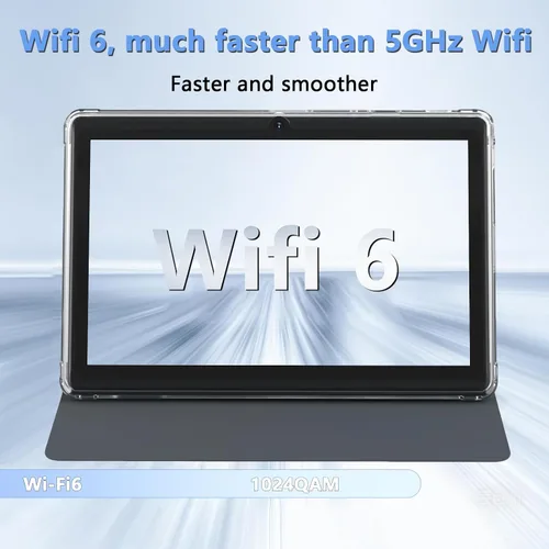 Vista 5 de Tableta con funda de 7 pulgadas Tablet Android 14, 8GB RAM (5GB expandible) 32GB ROM 7" Tabletas Soporta 1TB MicroSD, Batería Larga Dual Cámara