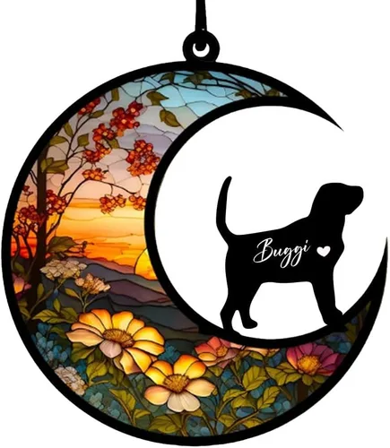 Vista 66 de Atrapasoles conmemorativos personalizados para perros Akita, nombre de perro personalizado, adorno de pérdida de perro, regalo para amantes