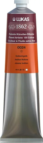 Vista 113 de Lukas 1862 Pintura al Óleo para Artistas Profesionales - Colores Tierra Amarillentos, 37 mL - Juego de 4 - Destacada Resistencia a la Luz, Sin