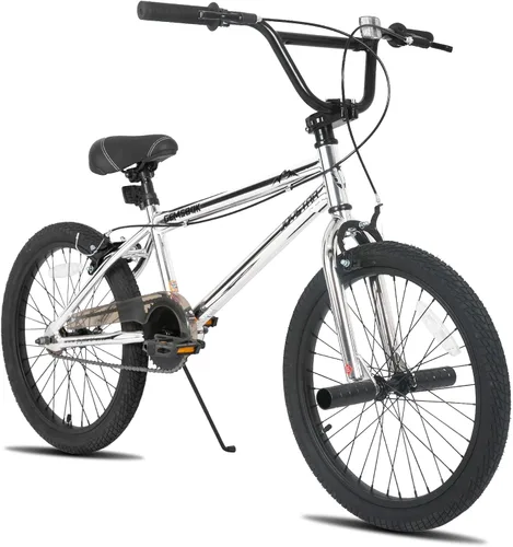 Vista 10 de JOYSTAR 20 24 Inch Kids BMX Bike for Boys and Girls Age 7-12 Freestyle Bicycle for Beginner Level Riders with Dual Hand Brakes & 2 Pegs 24" Kids