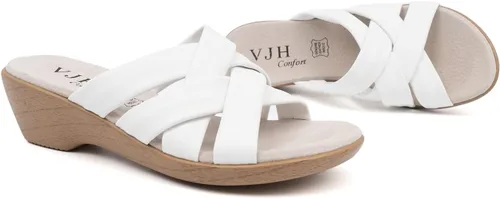 Vista 6 de VJH confort Sandalias casuales para caminar con plataforma de cuña para mujer